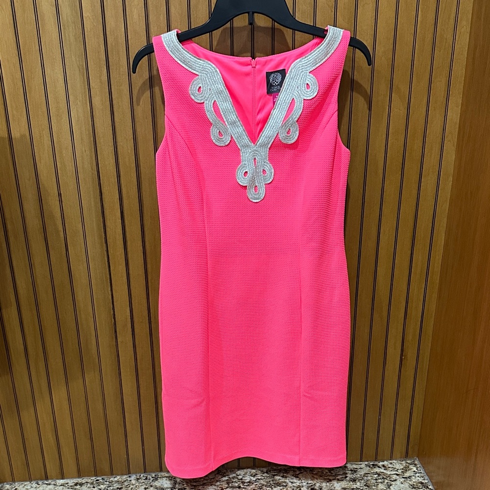 Elegant Pink Sleeveless Dress